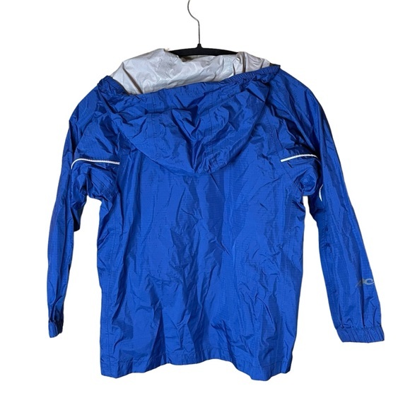 Marmot Kids Blue Grey Windbreaker with Hoodie Size Medium - Picture 2 of 11